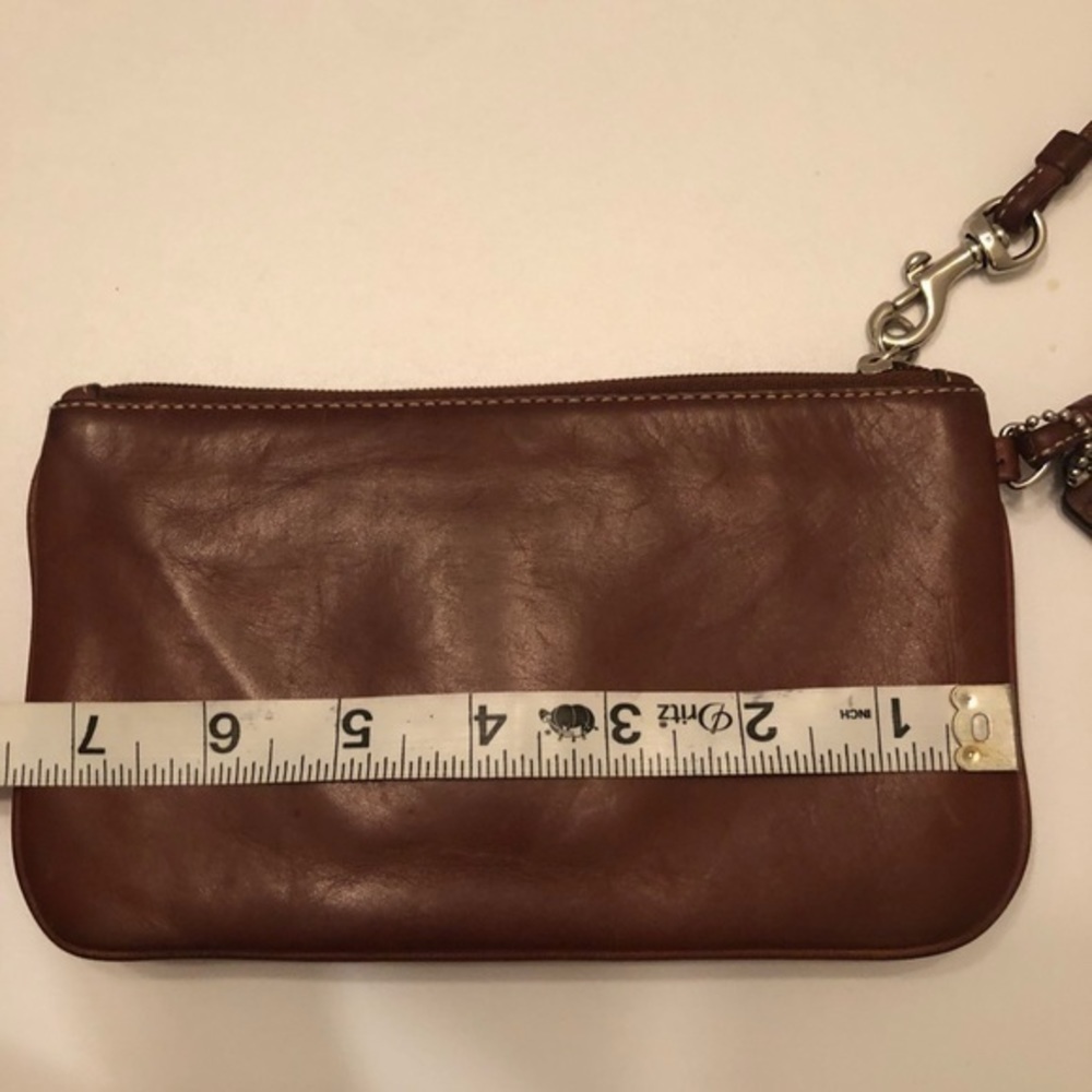 Coach brown leather soho wristlet clutch mini bag vintage y2k - Picture 3 of 6